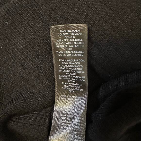 White House Black Market Open Shoulder Black Sweater, Size L - Picture 7 of 7